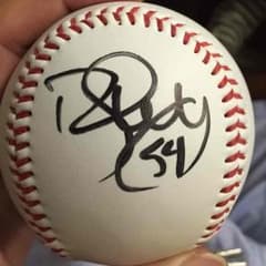 阪神タイガース　メッセンジャー投手直筆サインボール 阪神タイガースメッセンジャーサインボール - メルカリ