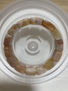 天然石 桜瑪瑙 バングルのサムネイル