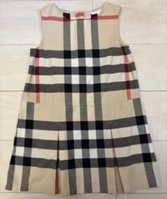 BURBERRY 6y116cm チェック柄 ノースリーブワンピース BURBERRY 6y116cm チェック柄 ノースリーブワンピース - メルカリ
