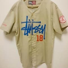 L stussy ベースボールシャツ 希少 最安値 18周年記念品のサムネイル