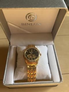 美品】BINLUN 腕時計 一部18金使用 - メルカリ