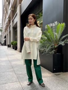 【美品】26SS CABaN ウールツイル ハイネックロングシャツ キャバンのサムネイル