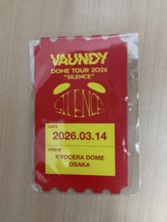 VAUNDY DOME TOUR 2026 3月14日 B賞 チケットカード - メルカリ
