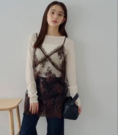 タグ付き新品 Discoat 【Noka】ヴィンテージレースキャミチュニック