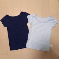 ユニクロ　綿100%半袖肌着　2枚組のサムネイル