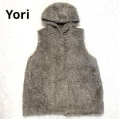 Yori プードルフードジレ ベスト ヨリ ジレ フード グレー - メルカリ