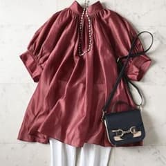 定価7,4万♪美品 Drawer コットンシルクバックリボンブラウス 36 綿絹 定価7,4万♪美品 Drawer コットンシルクバックリボンブラウス 36 綿絹