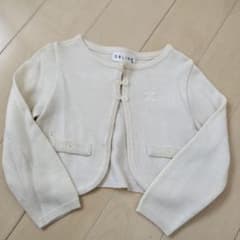 CELINE キッズ　ホワイト カーディガン　ボレロ　 100のサムネイル