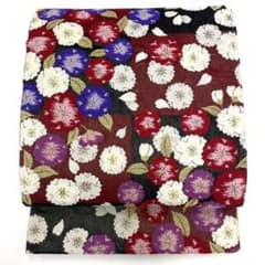 pk33 正絹 袋帯 振袖用 花柄 金糸 フォーマル 六通 - メルカリ