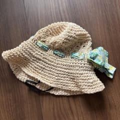 branshes 麦わら帽子 50cm 花柄リボンのサムネイル
