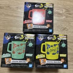Ichiban Kuji Splatoon 3 E Prize Turf War Staff King Set of 3 cups