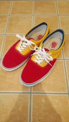 【日本未発売】VANS ERA 27.5cm マルチ クレイジー 赤 黄 青のサムネイル