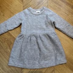 next baby グレーのニット長袖ワンピース(~95cm)9-12ヶ月のサムネイル