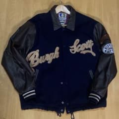 Used vintage スタジャン　ワッペン　レザー　オーバーサイズ　XLのサムネイル