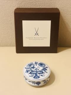 未使用】マイセン MEISSEN ブルーオニオン 小物入れ ボンボニエール 箱