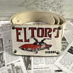 【希少 】DIESEL EL TORO ヴィンテージ レザーベルト90/36