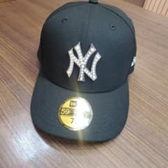 新品 New Era 59FIFTY パールバッジ ブラック パールつきのサムネイル