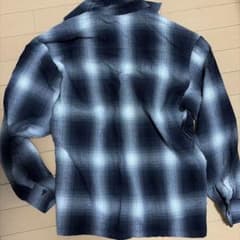 Caltop ネルシャツ オンブレチェック ブラックのサムネイル