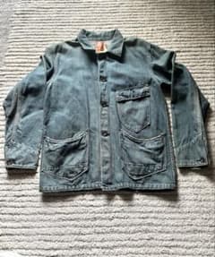 KATO` カトー 立体裁断 ワークジャケット カバーオール ダークブルー 希少のサムネイル