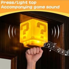 スーパーマリオ ハテナブロック ライト LED USB充電式 スピーカー機能付きのサムネイル