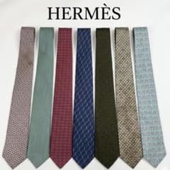 NM49 エルメス 7本セットまとめ売り 総柄 シルク 高級 ネクタイ メンズ NM49 エルメス 7本セットまとめ売り 総柄 シルク 高級 ネクタイ メンズ