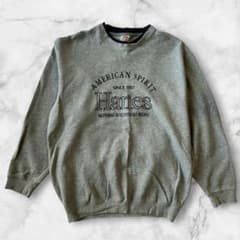 Hanes ヘインズ トレーナー L アメリカンロゴ グレー スウェットのサムネイル
