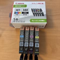 Canon 純正インク 381s+380/5MP 5色マルチパックのうち4色 - メルカリ