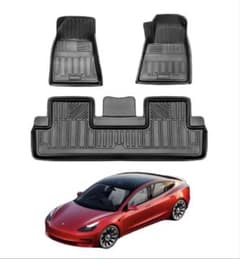テスラ モデル3☆3Dオールシーズンフロアマット☆立体成形☆新品未使用 