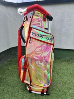 TDX Skeleton Stand Caddy Bag, New, Golf Bag, Aurora Clear