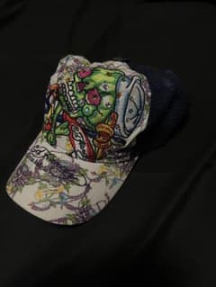 00s Ed Hardy スカル刺繍 ラインストーン キャップ Y2K ギャル - メルカリ