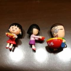 ちびまる子ちゃん♡すき家　どんぶりまる子ちゃんマスコット　3コのサムネイル