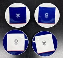 도쿄 올림픽 2020 엠블럼 패럴림픽 컬렉션 작은 접시 4 손님