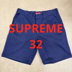 Supreme Work Short Navy 32 ハーフパンツ box - メルカリ
