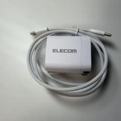 ELECOM USB AC 충전기 케이블 부착