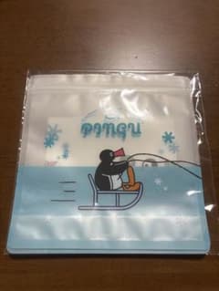 ピングー　マチ付ジッパーバック　３枚セット　非売品