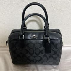 m*様 COACH コーチ シグネチャー柄 ミニボストンバッグ ハンドバッグのサムネイル
