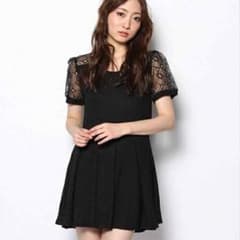 ❇︎しおり様 確約❇︎【身着用】袖シースルーワンピのサムネイル