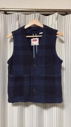 ベトナム製 Levi's チェック柄 ベスト Sのサムネイル