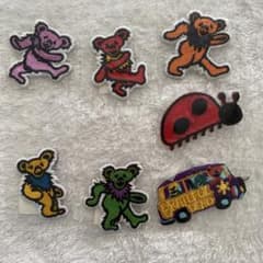 Grateful Dead 刺繍ワッペン グレイトフルデッド 7個セットのサムネイル