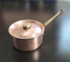 銅鍋 ブウジャ BOURGEAT 9cm バターウォーマー フランス製 フタ付き 銅鍋 ブウジャ BOURGEAT 9cm バターウォーマー フランス製 フタ付き