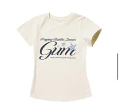 ロゴ Tシャツ ホワイト 半袖 森ガール フェアリーグランジ y2kのサムネイル