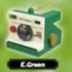 インスタントカメラ型シールメーカーマスコット Green ガチャ カプセルトイのサムネイル