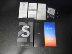 画面焼け有 Galaxy S21 5G ホワイト 本体 - メルカリ