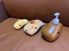 카피바라씨 봉제인형 병형 디스펜서 세트