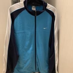 NIKE ナイキ トラックジャケット L ジャージ 水色 ネイビー Y2Kのサムネイル