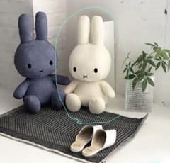 BON TON TOYS ミッフィー コーデュロイ ぬいぐるみホワイト50センチ