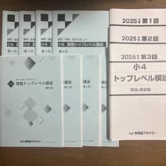 早稲田アカデミー 小4 算数トップレベル講座+トップレベル模試 2025年度のサムネイル