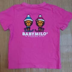 【BAPE KIDS】Tシャツ ピンク 正規品のサムネイル
