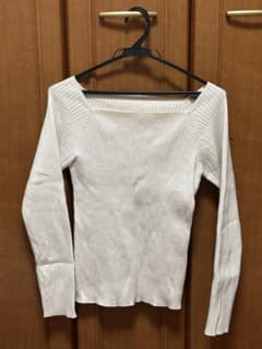 リブ編み長袖ニット Lサイズのサムネイル