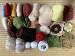 [着払い]60センチ、お花モチーフわかりやすい編み図、レース糸ハンドメイド素材のサムネイル